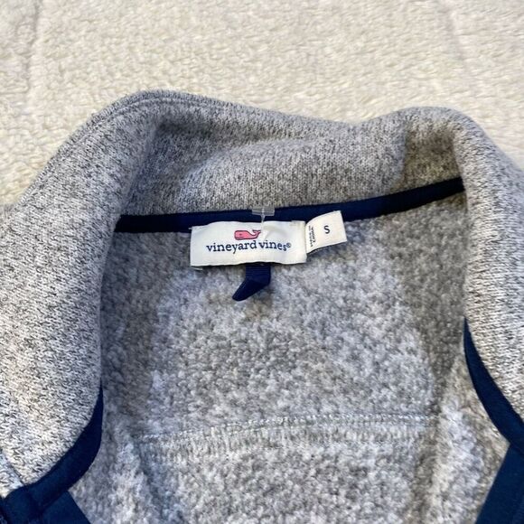 Vineyard Vines Womens Better Grey Sweater Zip Up Vest - Picture 3 of 6